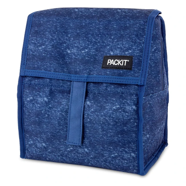 Sac déjeuner réfrigérant Packit PKTPCNVHSAC, bleu navy heather, double parois de gel