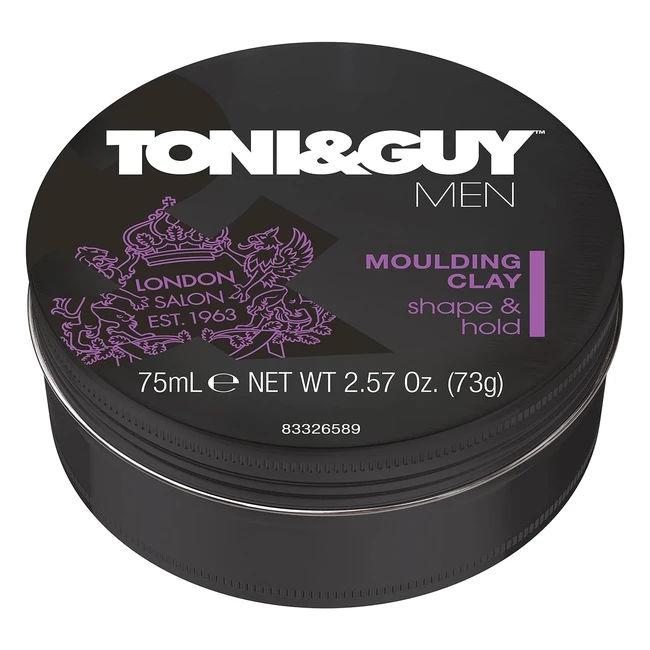 Toni  Guy Moulding Clay 75ml - Strong Hold Matte Finish