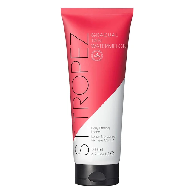 St.Tropez Watermelon Firming Lotion - Hydrating Self Tan with 5 Skincare Benefits - 200ml