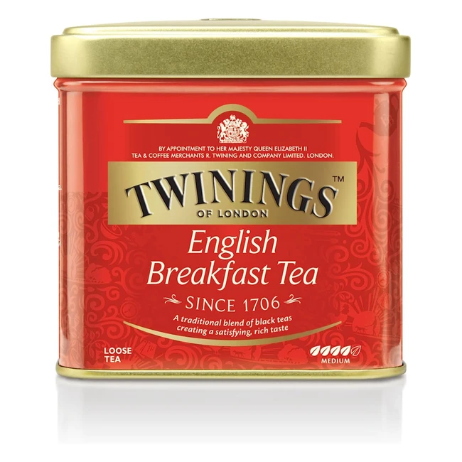 Twinings English Breakfast Tea - T Nero Selezionato - Sapore Deciso - Confezio