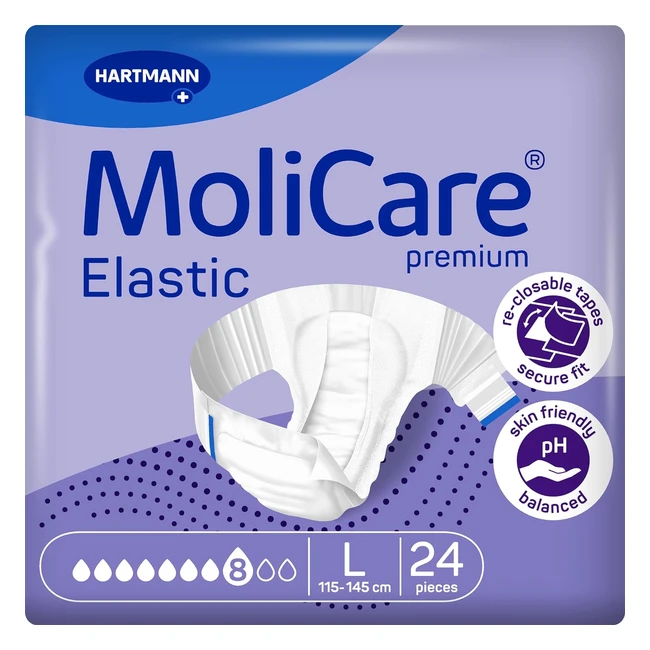 Molicare Premium Elastic Slip - Schwerste Inkontinenz - Größe L - 24 Stück