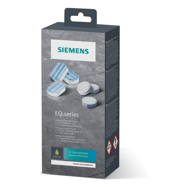 Siemens TZ80003A Multipack - 10 Reinigungstabletten je 22g und 6 Entkalkungsta
