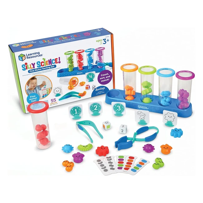Kit de tri et de motricité fine Science Farfelue Learning Resources jouets STEM pour enfants - 55 pièces