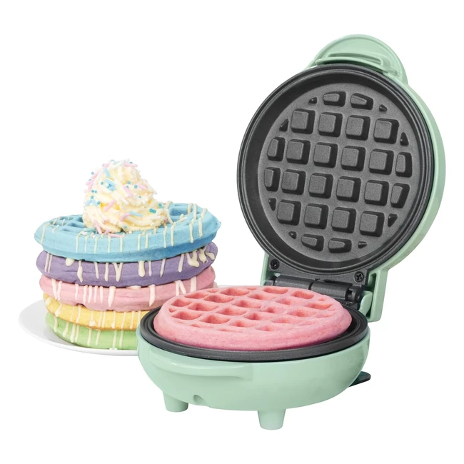 Giles Posner Sorbet Mini Waffle Iron - Nonstick Plates - 550W - Sweet  Savoury 