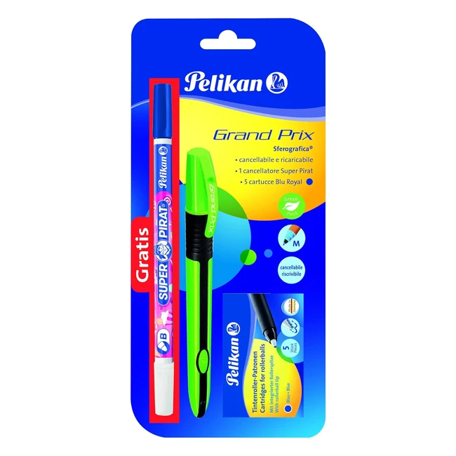 Stylo Roller Pelikan Grand Prix 1 Super Pirat - Kit Sphrographie - Réf. 24005791