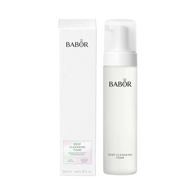 BABOR Reinigungsschaum - Erfrischender Moussy Reinigungsschaum für ein feineres Hautbild - Einfache Anwendung - 1 x 200 ml