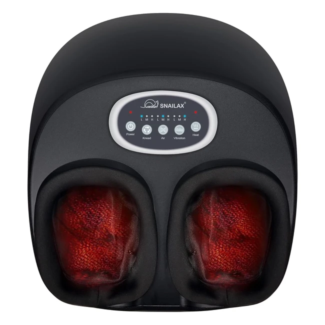 Masajeador de Pies Snailax con Calor - Alivio del Dolor, Compresión y Calentamiento - Fascitis Plantar, Neuropatía - Regalos