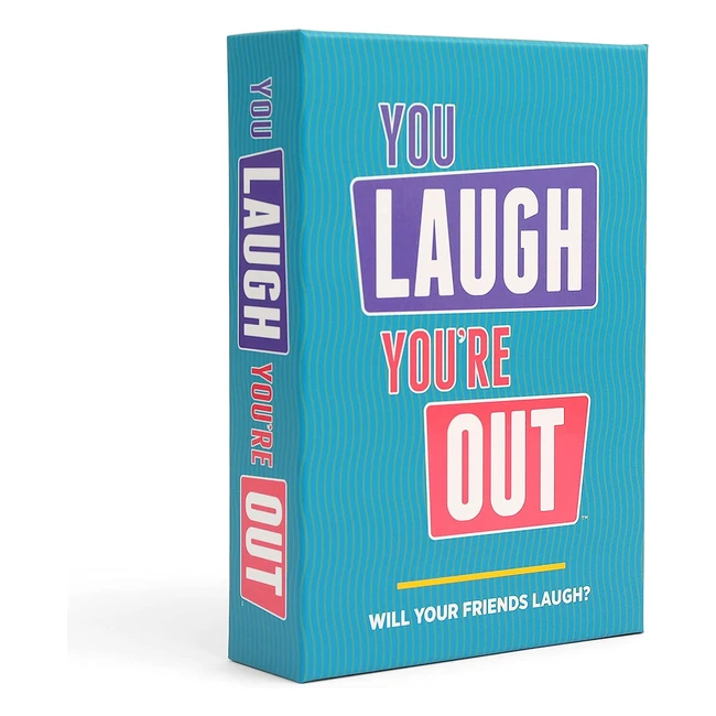 DSS Games You Laugh You're Out - Family Party Game - 125 Prompt Cards - Laugh Tokens - Sand Timer