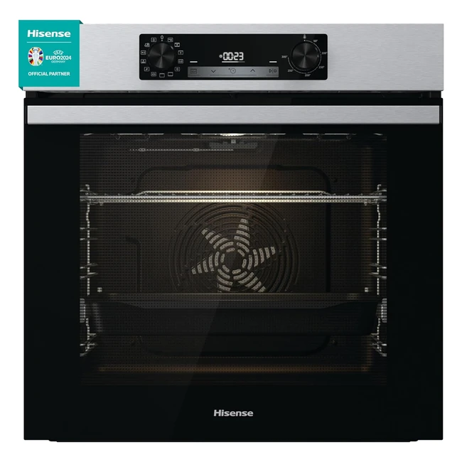Horno Hisense BI64211PXOL Multifunción Even Bake 77L - Cocción Simultánea x5 - Modo Air Fry/Grill/Pizza - Fácil Limpieza