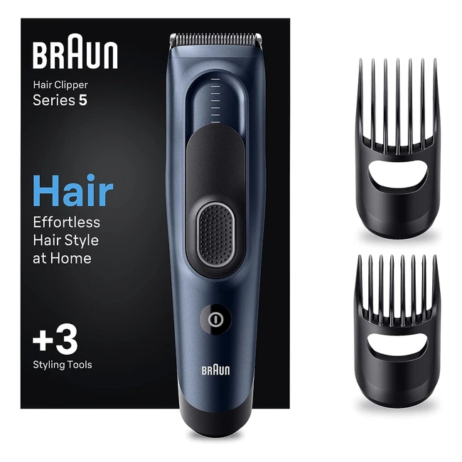 Braun HC5350 Haarschneider fr Herren - Haare schneiden zu Hause - 17 Lngenei
