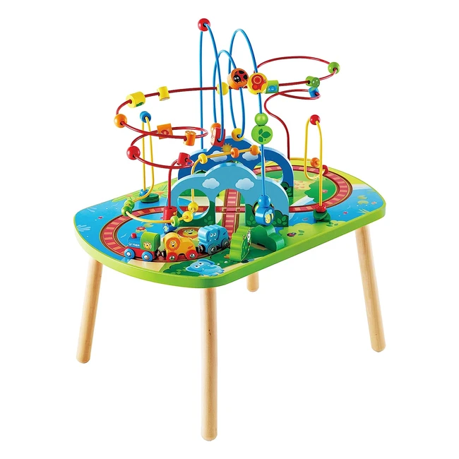 Tavolo Treno Giungla Multiattività Hape E3824 - Labirinto Puzzle e Accessori