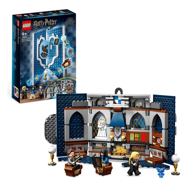Lego 76411 Harry Potter - Stendardo Casa Corvonero - Sala Comune Hogwarts - Luna Lovegood - Giochi Viaggio Collezione