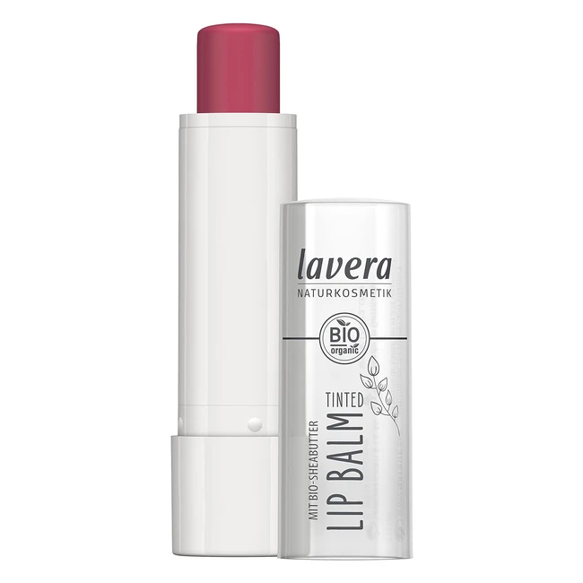 Lavera Tinted Lip Balm Pink Smoothie 02 - Prevents Dry Lips - Gluten-Free - Orga