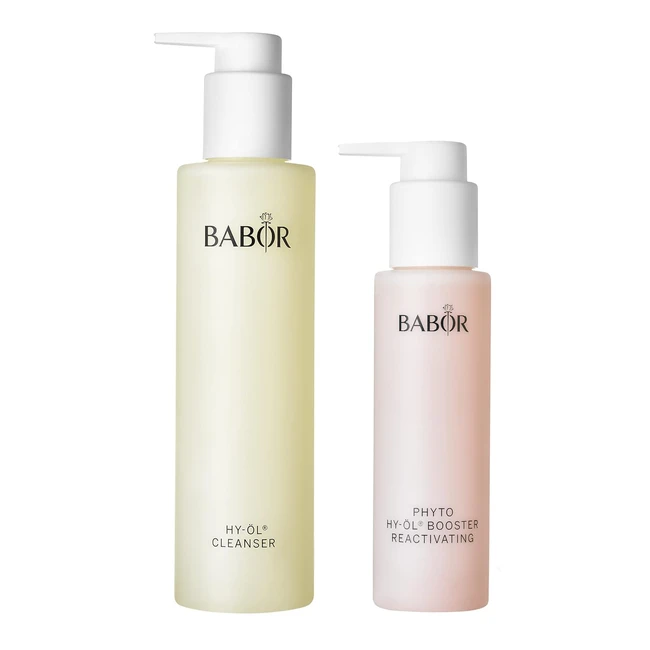BABOR Cleansing HyOil Phytoactive Reactivating Set - Reinigungsduo für regenerierte Haut mit Öl und Kräuterextrakt (2 Stück)