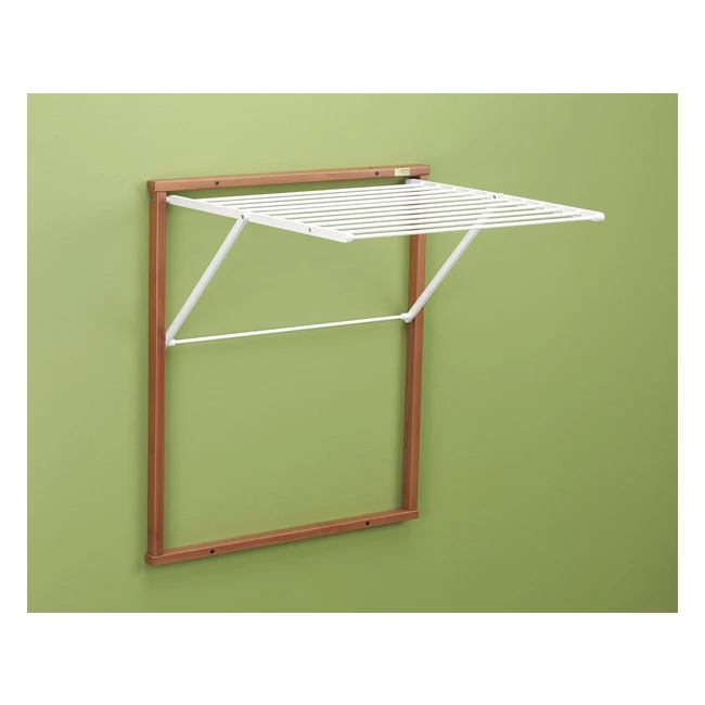 Stendibiancheria da parete 604 Kledy Legno - Chiudibile 65 mt - Finitura ciliegi