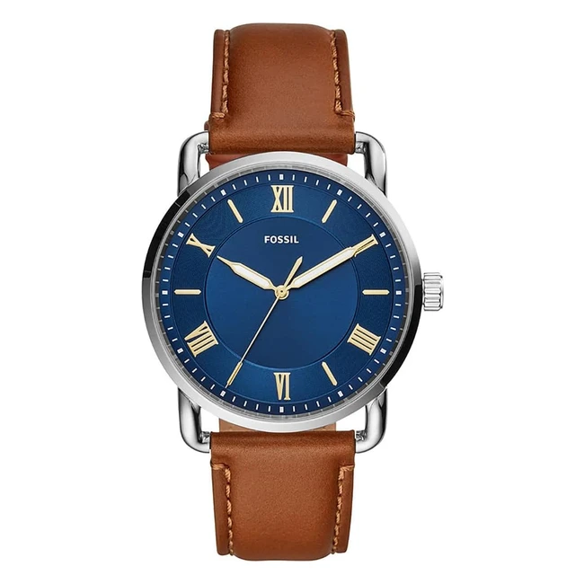 Reloj Fossil Copeland para Hombre - Movimiento de Cuarzo - 42mm - Acero Negro - Correa de Piel - FS5666