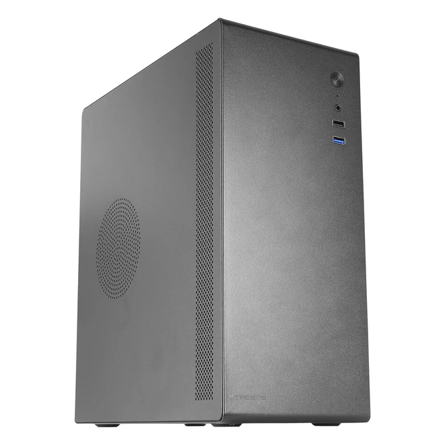 Case Minitower Slim MicroATX Tacens OrumX500, Alimentatore SFX 500W, Struttura in Acciaio, Ventola da 80mm, Nero