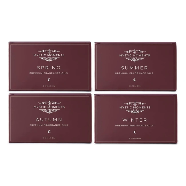 Mystic Moments Four Seasons Fragrance Oil Gift Starter Packs - 20x10ml - Spring, Summer, Autumn, Winter - Perfect Gift