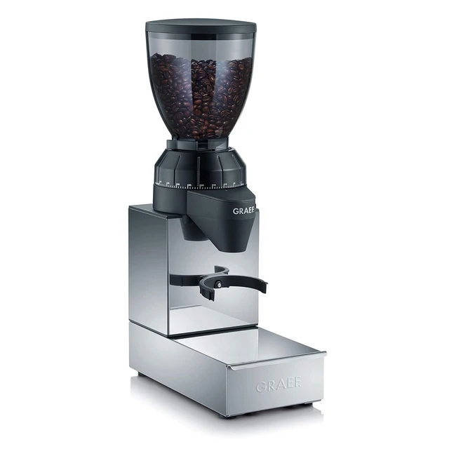 Graef CM850EU Kaffeemühle - Edelstahl/Schwarz - Stahlkegelmahlwerk