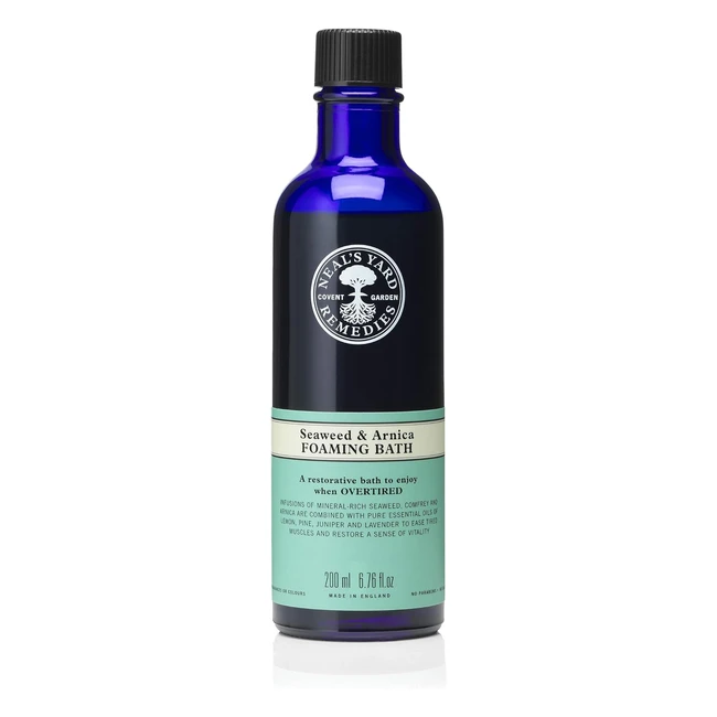 Neal's Yard Remedies Seaweed & Arnica Foaming Bath - Ease Tiredness, Restore Vitality - 200ml