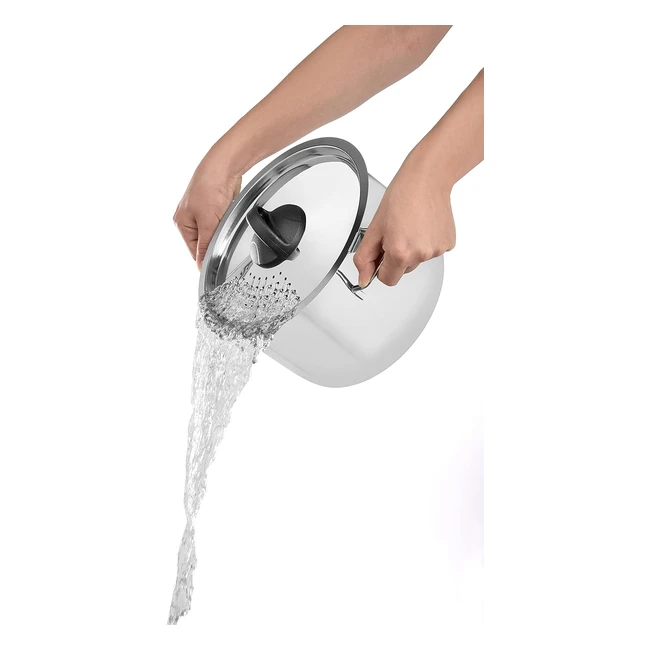 Barazzoni Scolaveloce Acciaio Inox 1810 Argento 55 Litri - Resistente ed Igienico