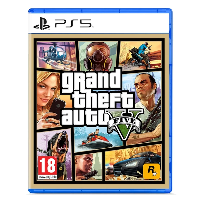 GTA V PS5 - Jeu vidéo d'action avec mode histoire et GTA Online