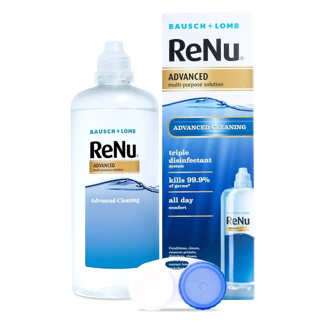 Renu Advanced Contact Lens Solution - Clean Disinfect and Store - 360ml