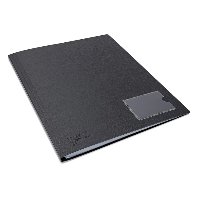 Carpeta Rapesco 1649 Germsavvy Antibacteriano A4 - 24 Fundas - Negro
