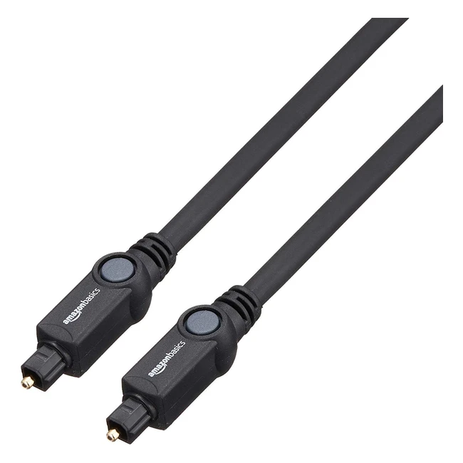 Amazon Basics Toslink Digital Optical Audio Cable 1m - Multichannel Sound Bar Ho