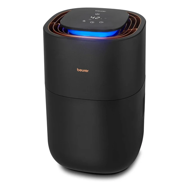 Beurer LB 300 Plus Luftbefeuchter mit energieeffizienter Kaltverdunstungstechnologie, farbiger Feuchtigkeitsindikator, hygienischem Filter, Trocknungsfunktion für Räume bis zu 45 m