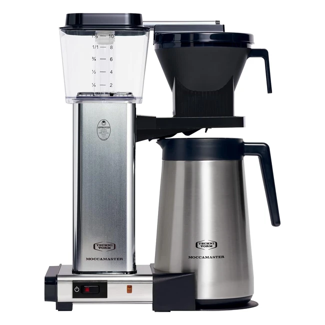 Cafetera Moccamaster KBGT Plata Pulida 125L - ¡Prepara el café perfecto!