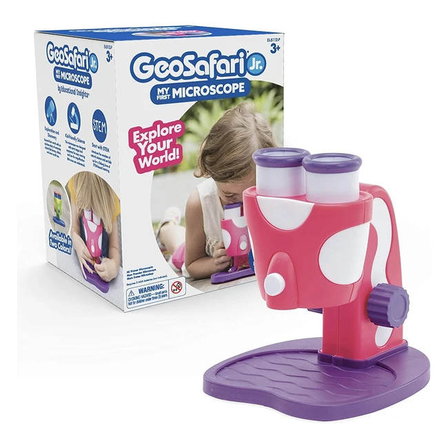 Microscopio Geosafari Jr Rosa Learning Resources - 8 Aumentos - Exploracin Cie
