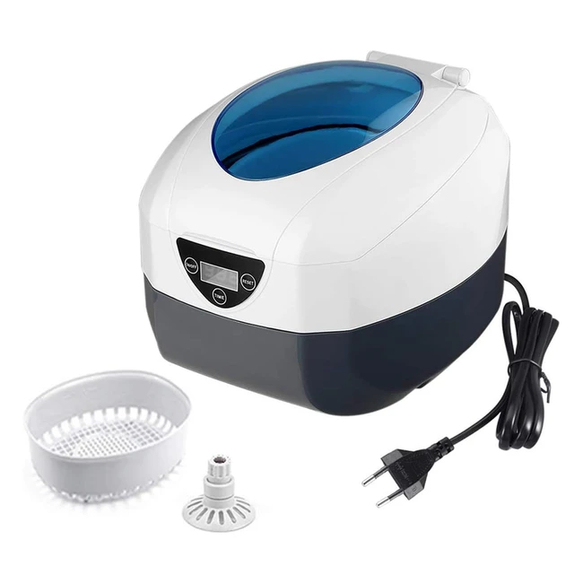 Uten Pulitore Ultrasuoni 750ml - Lavatrice in Acciaio Inox - Detergente Ad Ultrasuoni per Uso Domestico - Pulitore Portatile per Occhiali, Gioielli, e Orologi