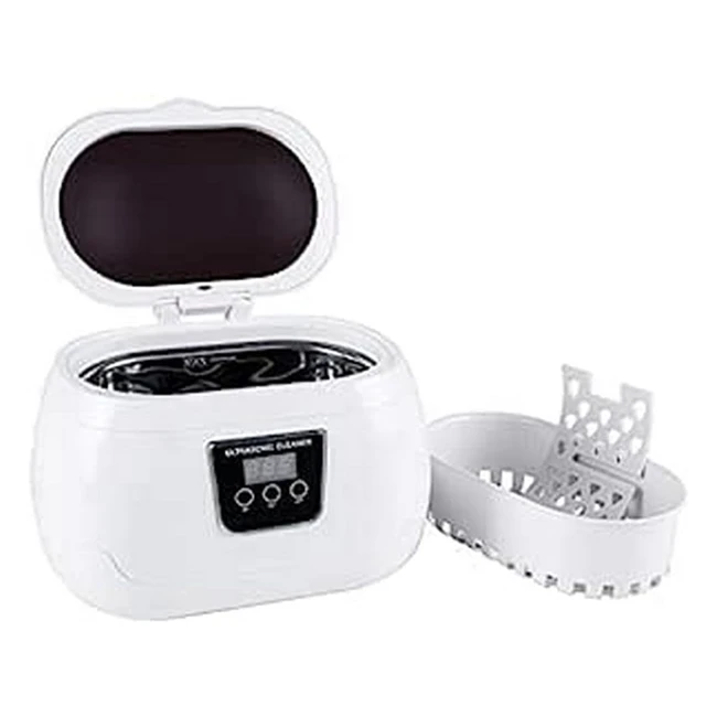 Pulitore Ultrasuoni 600ml - Acciaio Inox - Detergente Potente per Occhiali, Gioielli e Orologi