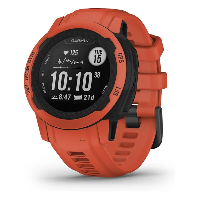 Garmin Instinct 2S: GPS Smartwatch für schmale Handgelenke, bis zu 21 Tage Akkulaufzeit, über 40 Sport-Apps, smarte Benachrichtigungen