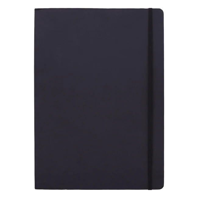 Cuaderno de bocetos artsticos Amazon Basics XL 30x22 cm - Negro