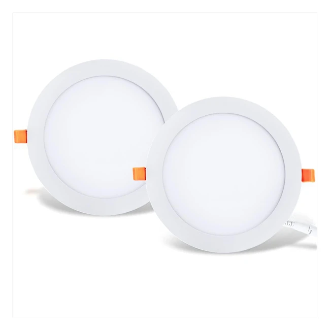 Downlight LED Techo Superficie 18W LVWIT - Pack de 2 - Luz Blanca Neutra 4000K