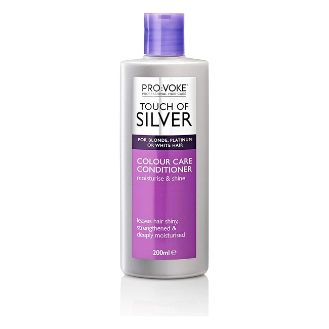 Provoke Touch of Silver Colour Care Conditioner 200ml - Deeply Moisturised, Silky & Smooth Hair