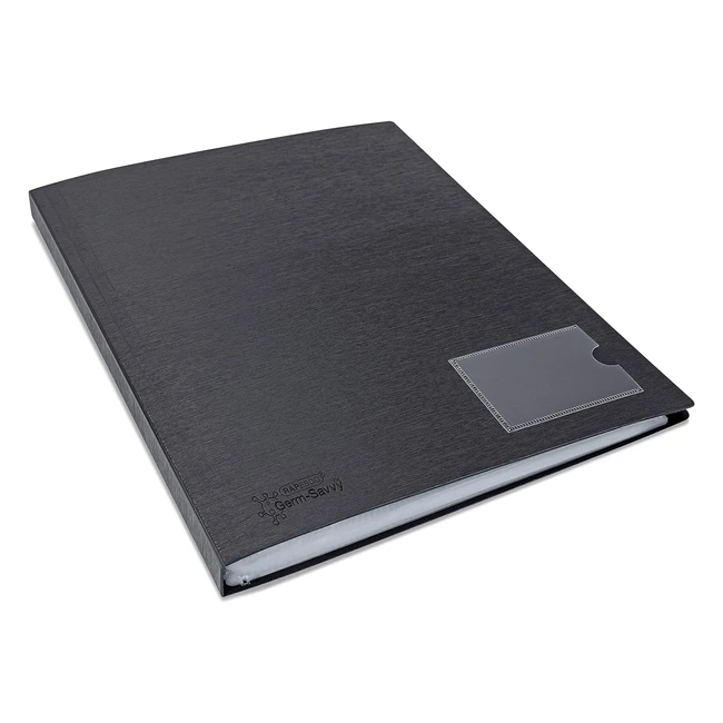 Carpeta Rapesco 1651 Germsavvy A4 Polipropileno 50 Fundas Negro