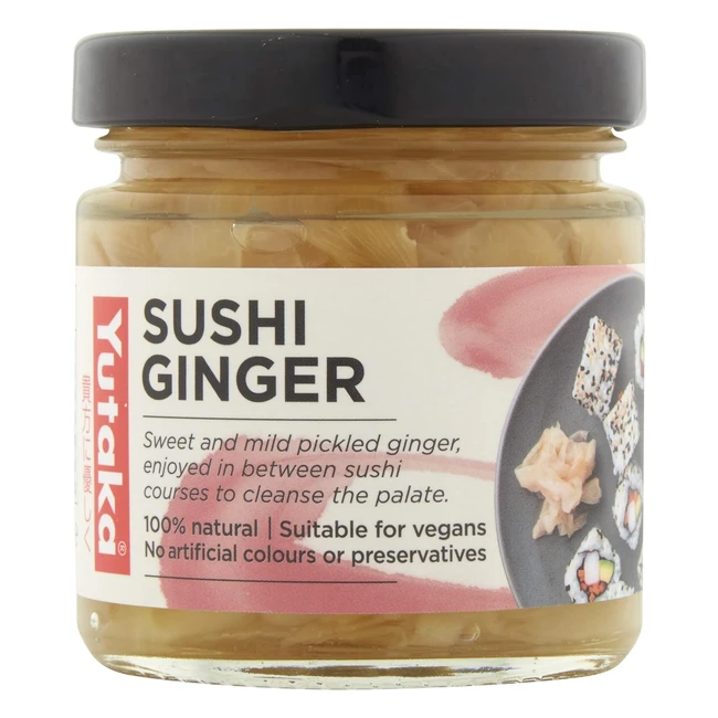 Yutaka 100% Natural Sushi Ginger 120g - Pack of 4
