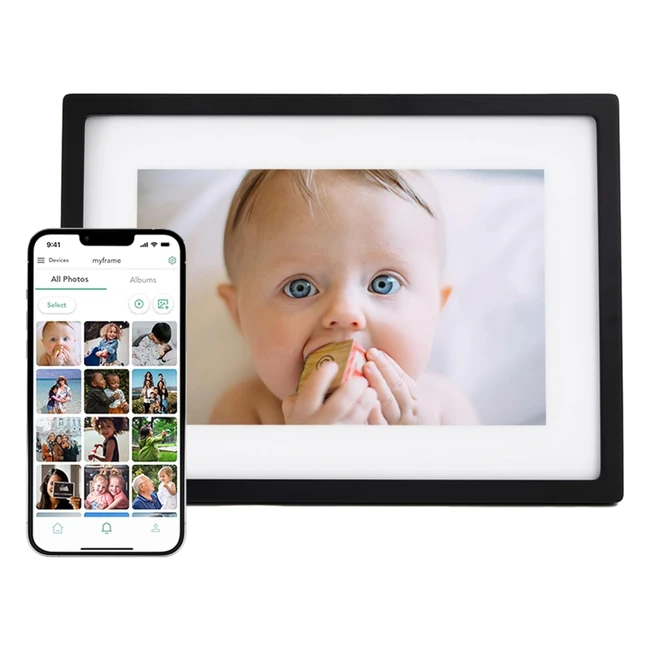 Skylight Frame WLAN Digitaler Bilderrahmen 25 cm Touchscreen Fotos sofort per E-Mail oder App senden Cloud-Speicher Tolles Geschenk