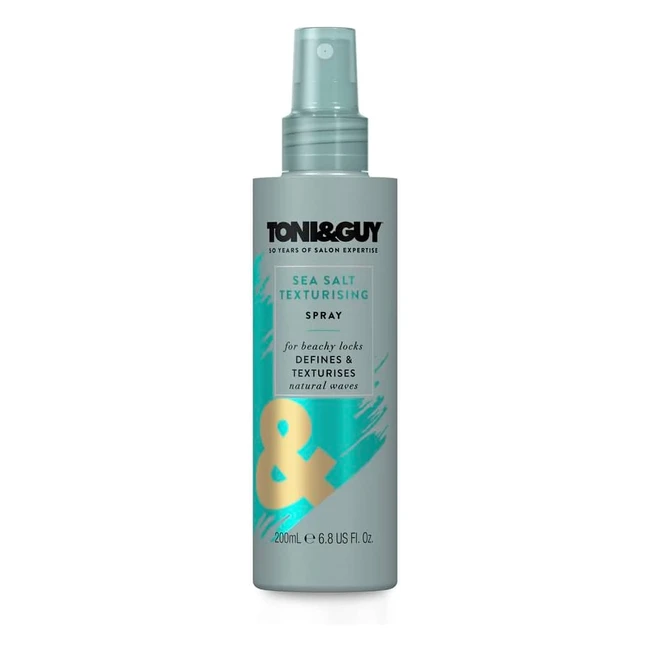 Toni  Guy Sea Salt Texture Spray - Effortless Beachy Look - Unisex - 200ml