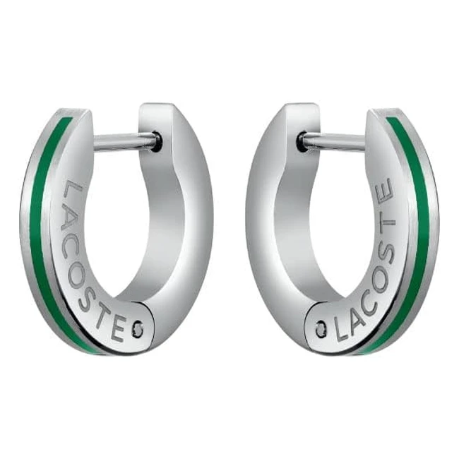 Lacoste Baseline 2040087 Herren Ohrstecker Edelstahl ohne Edelstein
