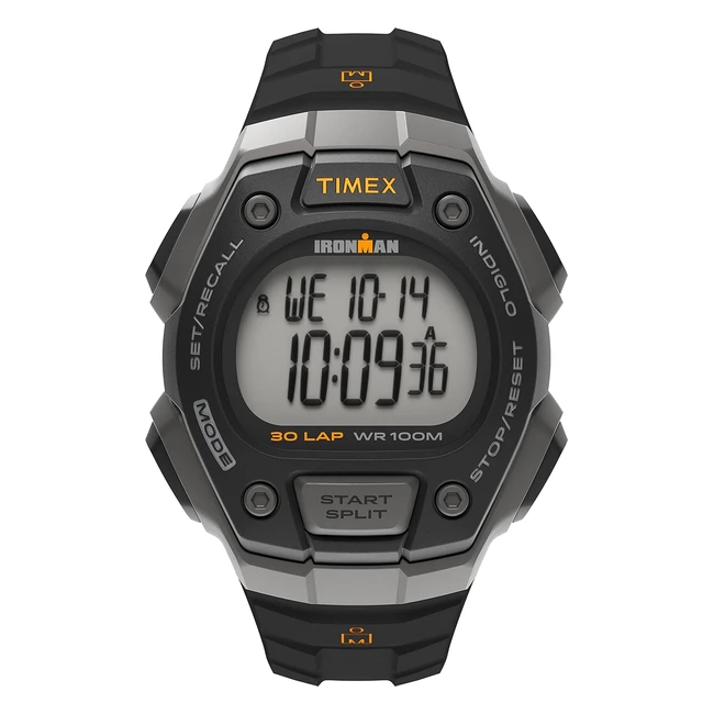 Timex Ironman Men's Classic Digital Watch - 41mm, Matte Black, 30 Lap Memory