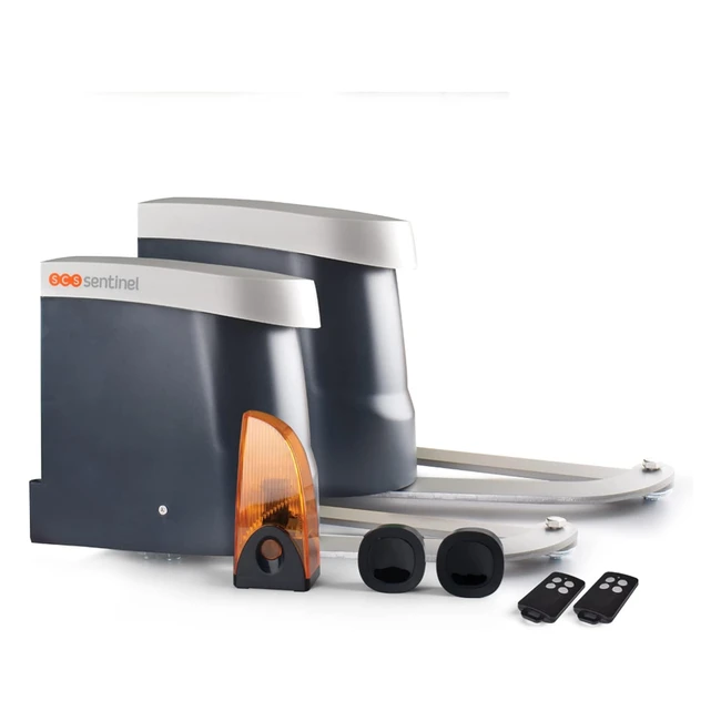 Motore a bracci articolati per cancelli a battente 24V - SCS Sentinel MBA0103 - Portata 50m - 2 telecomandi - Lampadina LED lampeggiante - 5 anni di garanzia