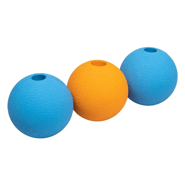 Palline Giocattolo Supreme in Gomma per Cani 64 cm - Confezione da 3