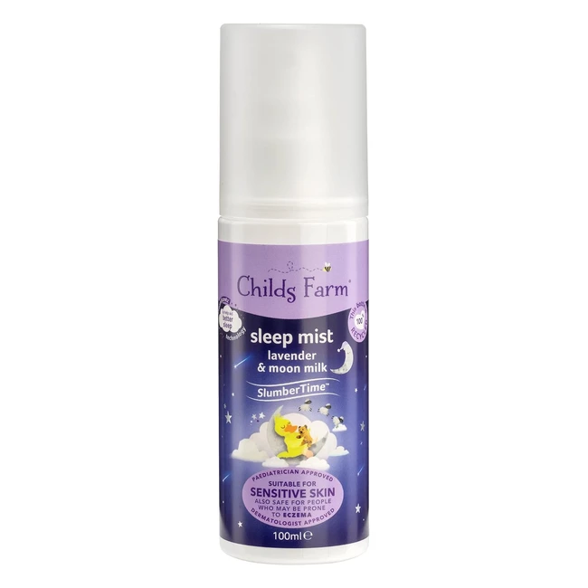 Childs Farm Slumbertime Sleep Mist Lavender 100ml - Soothes Dry Sensitive and 