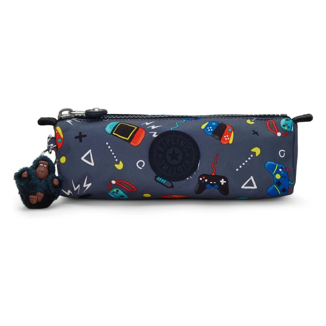 Estuche Kipling Freedom Mediano Mono Incluido Unisex 22 cm 1L Gris Gaming Grey