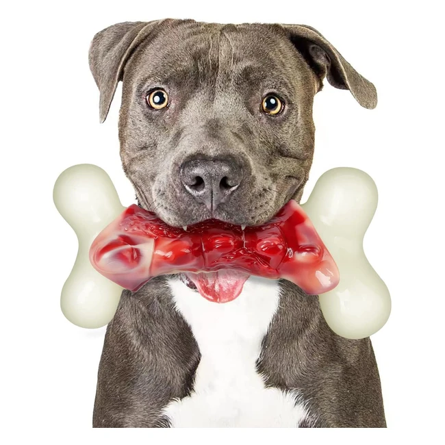 2trul Dog Toys for Aggressive Chewers - Indestructible Chew Toy for Large Dogs - Real Bacon Flavor - Best Aggressive Dog Chew Toys
