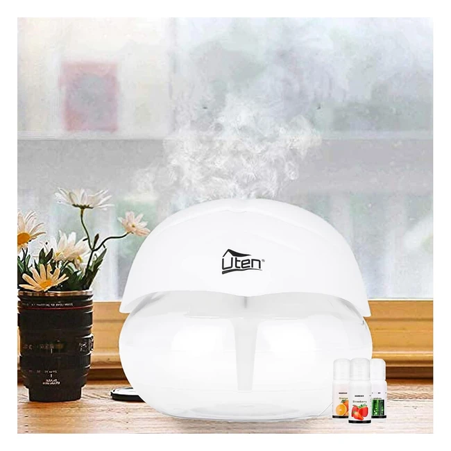Purificateur d'air Uten - Diffuseur d'humidificateur silencieux - 7 lumières LED - Huile essentielle d'aromathérapie - 3 en 1